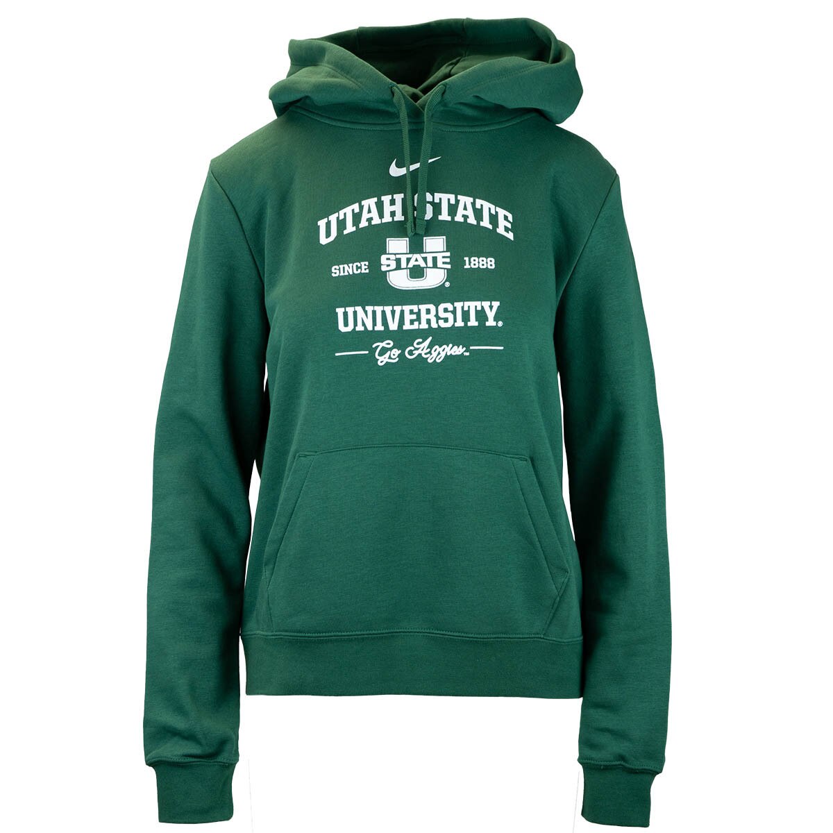 Women's nike USU fleece green hoodie